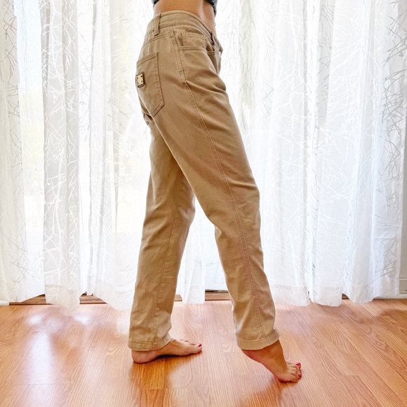 Dolce & Gabbana brown tan khaki high rise waisted straight Leg jeans long pants - Picture 2 of 16